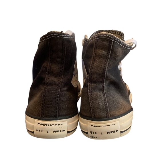 Converse High-Tops Black Sz Women’s 8 Men’s 6 Black Faded Grunge Streetwear Y2K - Picture 4 of 9